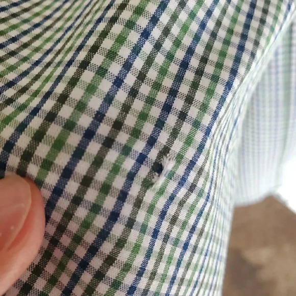 Men's IZOD XL Extra Large Long Sleeve Non-Iron Stretch‎ Button Down Shirt Green - Picture 6 of 12